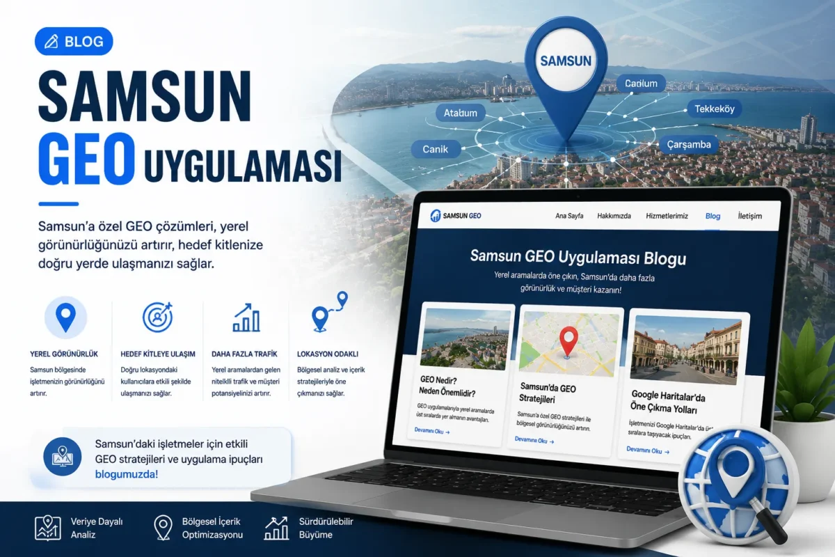 tetaweb tarafından sunulan samsun geo hizmeti hizmetini ve kullanıcı odaklı çözüm yaklaşımını anlatan profesyonel fotoğraf - Samsun