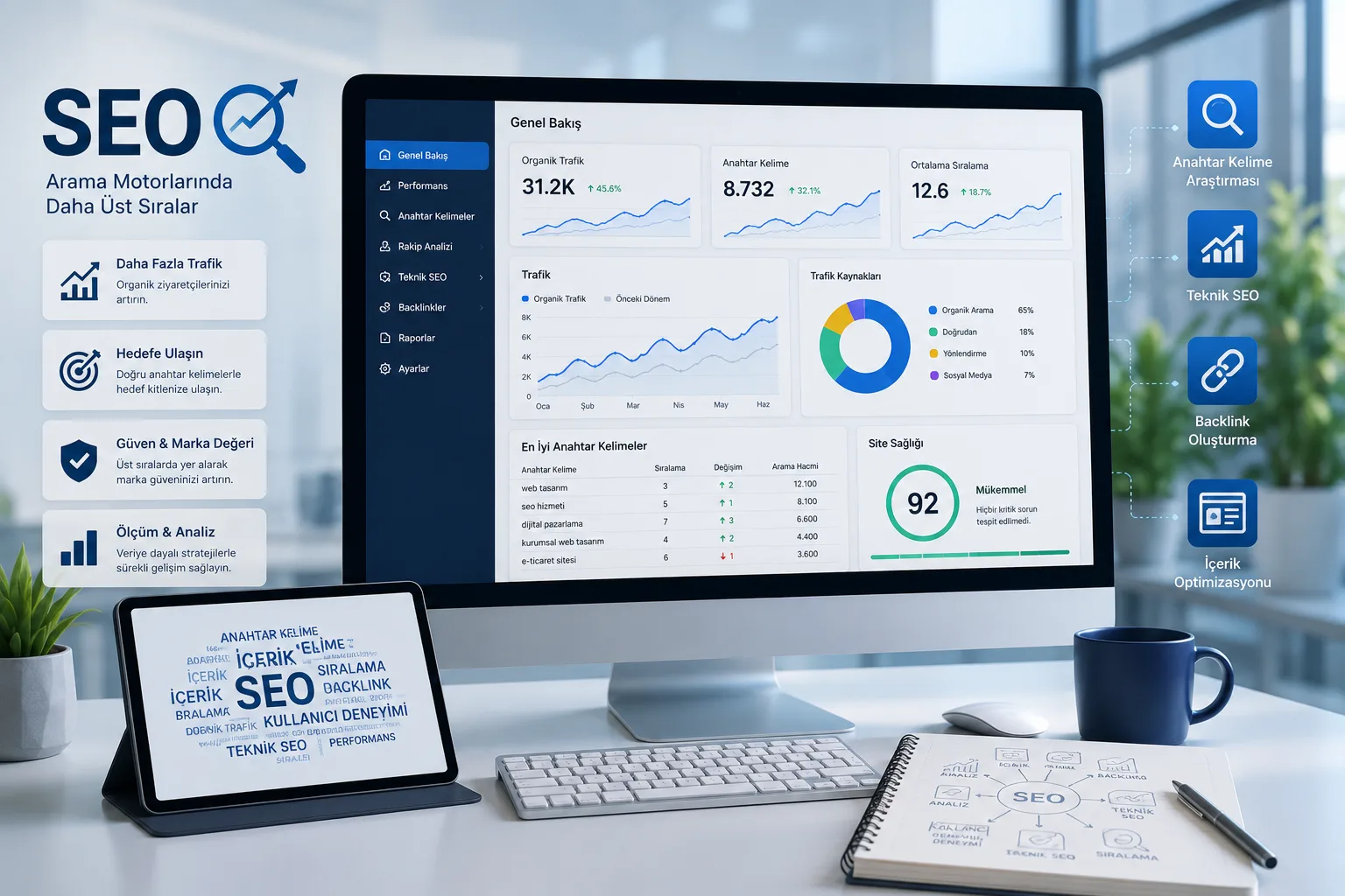 Samsun SEO hizmeti ile web sitesi organik görünürlük ve teknik SEO çalışması